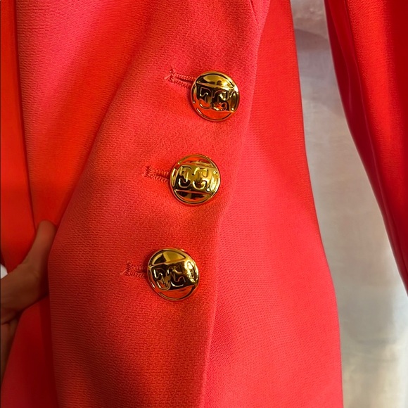 Escada Women's Pink/Peach Blazer | Menswear Look for Spring - Picture 3 of 4